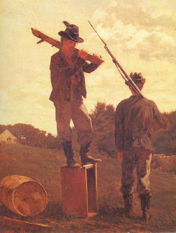 Winslow Homer Punishment for intoxication France oil painting art